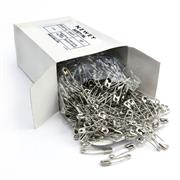 SAFETY PINS CURVED 27MM silver 1000 pcs/ box  50 boxes/ carton
